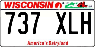 WI license plate 737XLH