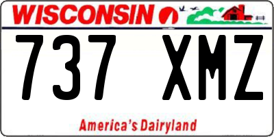 WI license plate 737XMZ