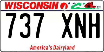 WI license plate 737XNH
