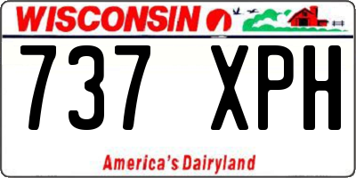 WI license plate 737XPH