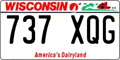WI license plate 737XQG