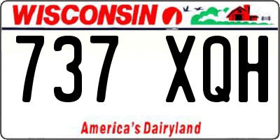 WI license plate 737XQH