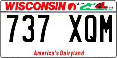 WI license plate 737XQM