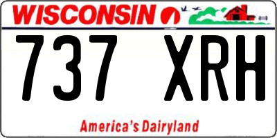 WI license plate 737XRH