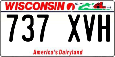 WI license plate 737XVH
