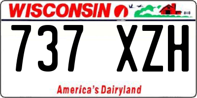 WI license plate 737XZH