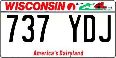 WI license plate 737YDJ