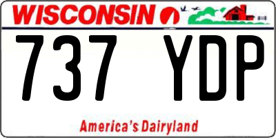 WI license plate 737YDP