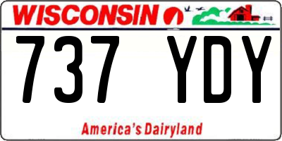 WI license plate 737YDY
