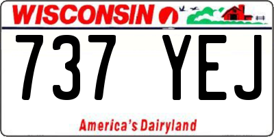 WI license plate 737YEJ