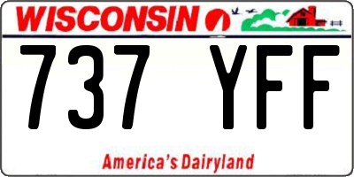 WI license plate 737YFF