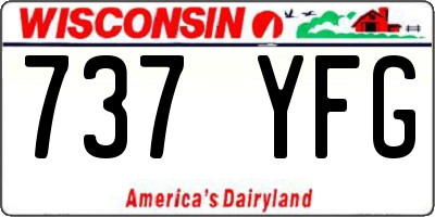 WI license plate 737YFG