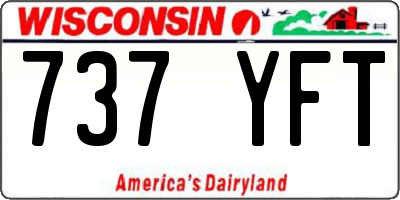 WI license plate 737YFT