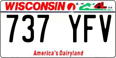 WI license plate 737YFV