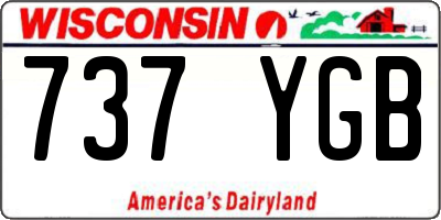 WI license plate 737YGB