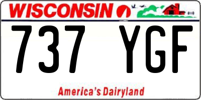 WI license plate 737YGF