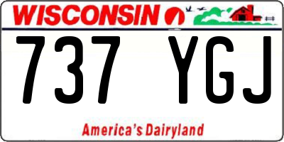 WI license plate 737YGJ