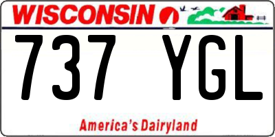 WI license plate 737YGL