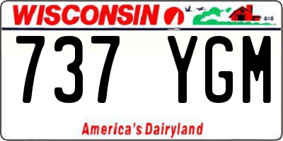 WI license plate 737YGM