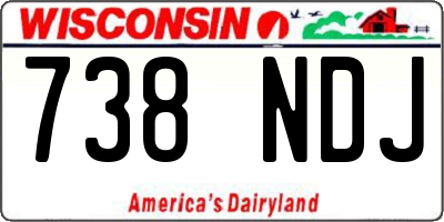 WI license plate 738NDJ