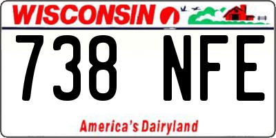WI license plate 738NFE