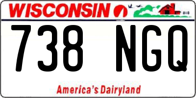 WI license plate 738NGQ