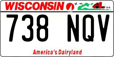 WI license plate 738NQV