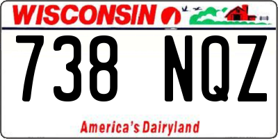 WI license plate 738NQZ