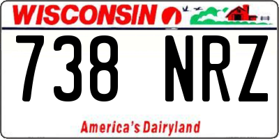 WI license plate 738NRZ