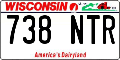 WI license plate 738NTR