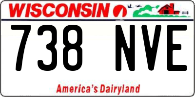 WI license plate 738NVE