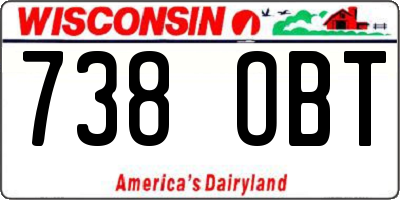 WI license plate 738OBT
