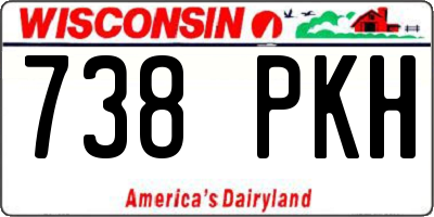 WI license plate 738PKH