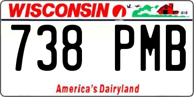 WI license plate 738PMB