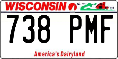WI license plate 738PMF