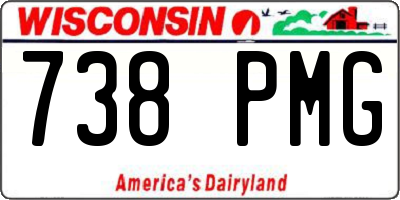WI license plate 738PMG