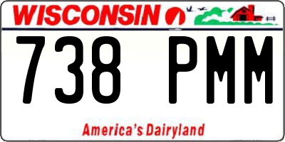 WI license plate 738PMM
