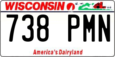 WI license plate 738PMN