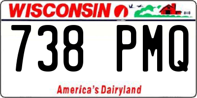 WI license plate 738PMQ