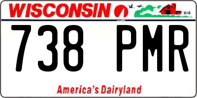 WI license plate 738PMR