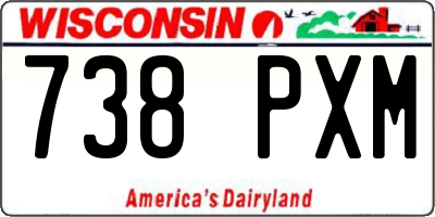 WI license plate 738PXM