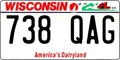 WI license plate 738QAG