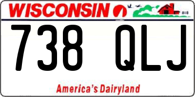 WI license plate 738QLJ