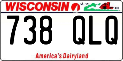 WI license plate 738QLQ