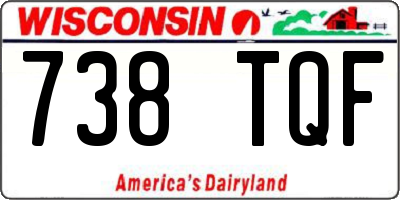 WI license plate 738TQF