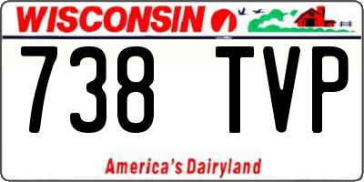 WI license plate 738TVP