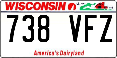 WI license plate 738VFZ