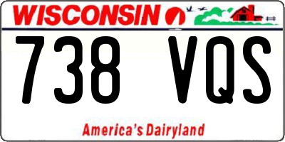 WI license plate 738VQS