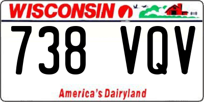 WI license plate 738VQV