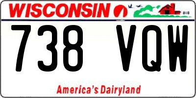 WI license plate 738VQW